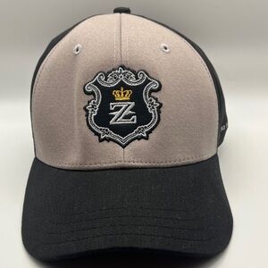 Zino Platinum Cigars 2-Tone Cap in Black & Taupe with Embroidered Branding